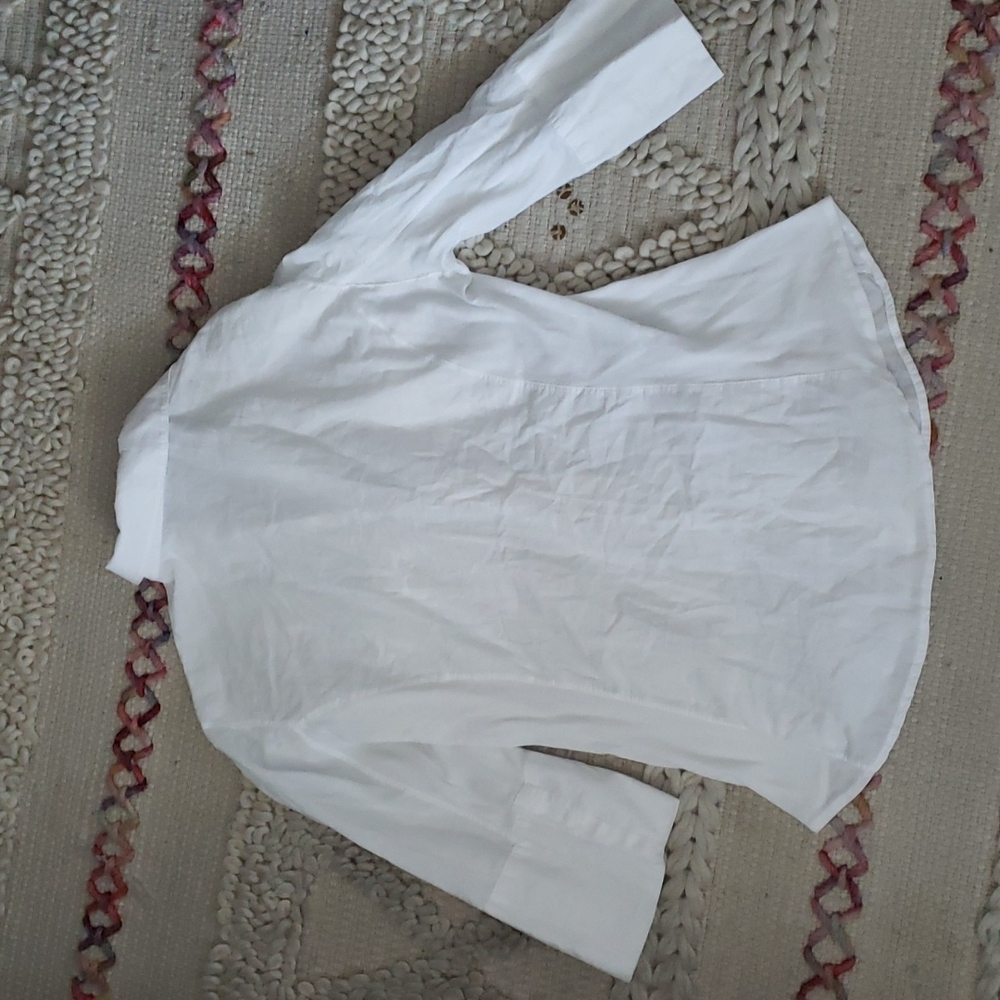 James Perse Crisp White Button-Down Shirt - Picture 14 of 15